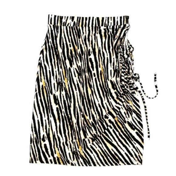 LEOTA Kathy Ruched Pull-On Zebra Print Skirt - NWT - Picture 2 of 3